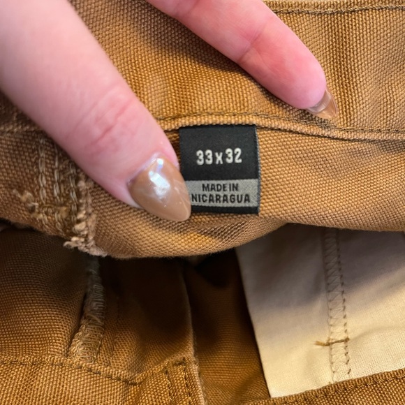 2 Carhartt 33x32 Brown Men’s Utility Work Pant Loose Fit - Picture 7 of 8